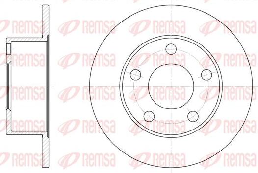 Kawe 6123 00 - Brake Disc car-mod.net