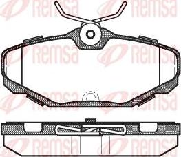 Akebono ACT610 - Brake Pad Set, disc brake car-mod.net