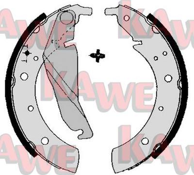 Kawe 04680 - Drum Brake Shoe Set car-mod.net