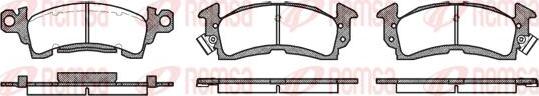 Kawe 0510 00 - Brake Pad Set, disc brake car-mod.net