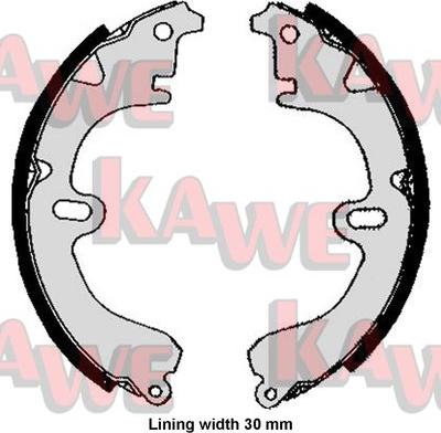 Kawe 05860 - Drum Brake Shoe Set car-mod.net