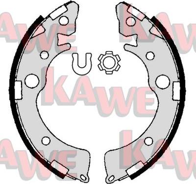 Kawe 06980 - Drum Brake Shoe Set car-mod.net
