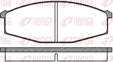 Dynamatrix DBP643 - Brake Pad Set, disc brake car-mod.net