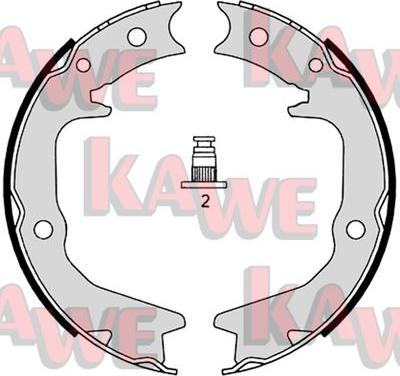 Kawe 08920 - Brake Shoe Set, parking brake car-mod.net