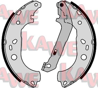 Kawe 08600 - Drum Brake Shoe Set car-mod.net