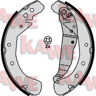 Kawe 08210 - Drum Brake Shoe Set car-mod.net
