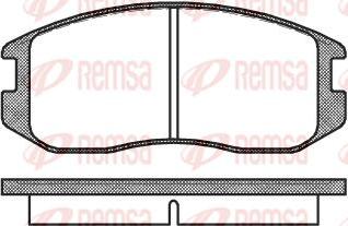 Kawe 0357 00 - Brake Pad Set, disc brake car-mod.net