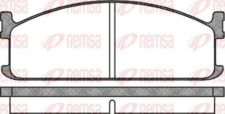 Kawe 0204 00 - Brake Pad Set, disc brake car-mod.net