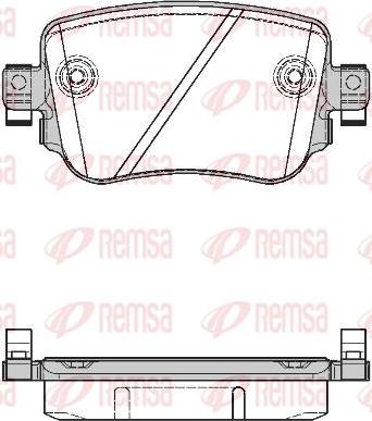 Kawe 1549 08 - Brake Pad Set, disc brake car-mod.net