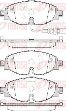 Kawe 1515 01 - Brake Pad Set, disc brake car-mod.net