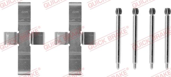Kawe 109-1004 - Accessory Kit for disc brake Pads car-mod.net