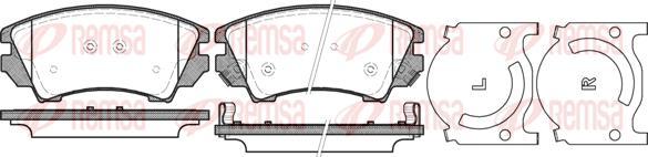 Kawe 1375 12 - Brake Pad Set, disc brake car-mod.net