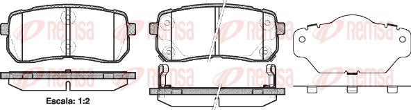 Kawe 1288 02 - Brake Pad Set, disc brake car-mod.net