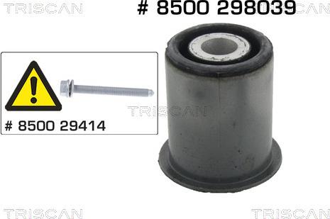 Kawe 8500 298039 - Mounting, axle beam car-mod.net