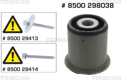 Kawe 8500 298038 - Mounting, axle beam car-mod.net
