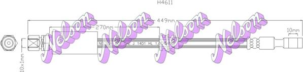 Kawe H4611 - Brake Hose car-mod.net