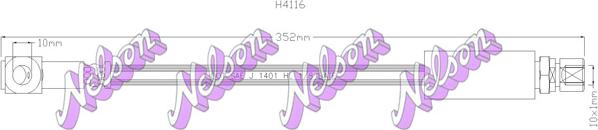 Kawe H4116 - Brake Hose car-mod.net