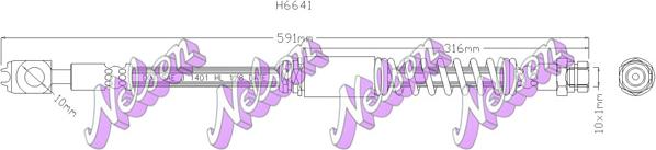Kawe H6641 - Brake Hose car-mod.net