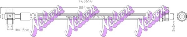 Kawe H6669Q - Brake Hose car-mod.net