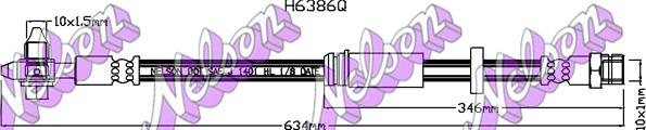 Kawe H6386Q - Brake Hose car-mod.net