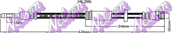 Kawe H6386 - Brake Hose car-mod.net