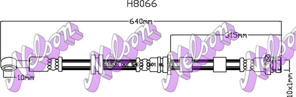 Kawe H8066 - Brake Hose car-mod.net