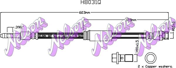 Kawe H8031Q - Brake Hose car-mod.net