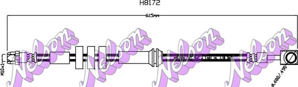 Kawe H8172 - Brake Hose car-mod.net