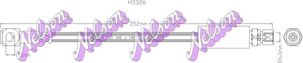 Kawe H3326 - Brake Hose car-mod.net