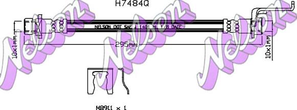 Kawe H7484Q - Brake Hose car-mod.net