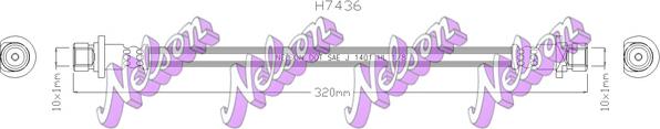 Kawe H7436 - Brake Hose car-mod.net