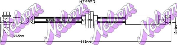 Kawe H7695Q - Brake Hose car-mod.net