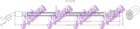 Kawe H7228 - Brake Hose car-mod.net