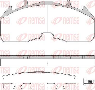 Kawe JCA1842.80 - Brake Pad Set, disc brake car-mod.net
