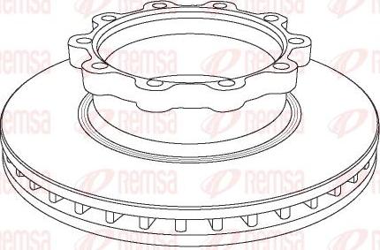 Kawe NCA1047.20 - Brake Disc car-mod.net