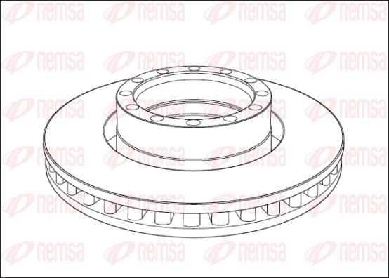 Kawe NCA1015.20 - Brake Disc car-mod.net