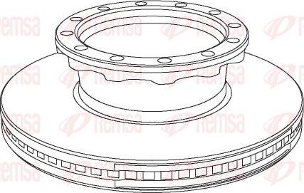 Kawe NCA1029.20 - Brake Disc car-mod.net