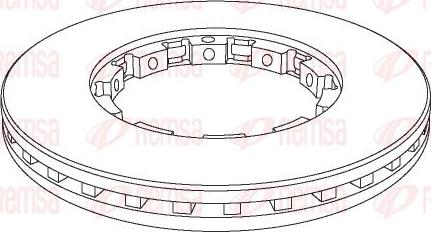 Kawe NCA1143.20 - Brake Disc car-mod.net