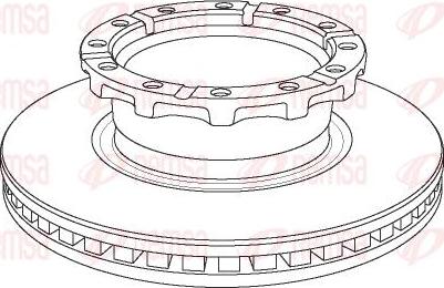 Kawe NCA1159.20 - Brake Disc car-mod.net