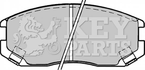 Key Parts KBP1518 - Brake Pad Set, disc brake car-mod.net