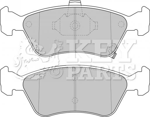 Key Parts KBP1684 - Brake Pad Set, disc brake car-mod.net