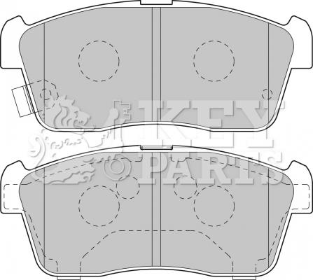 Key Parts KBP1801 - Brake Pad Set, disc brake car-mod.net