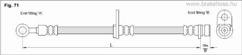 KK95KFT FT4684 - Brake Hose car-mod.net