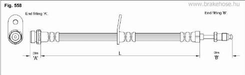 KK95KFT FT1360 - Brake Hose car-mod.net