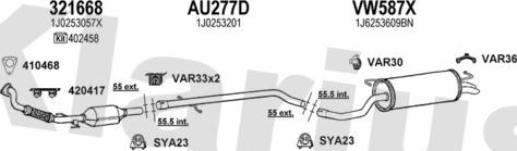 Klarius 940553U - Exhaust System car-mod.net