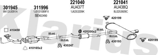 Klarius 940702E - Exhaust System car-mod.net