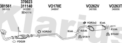 Klarius 960134U - Exhaust System car-mod.net