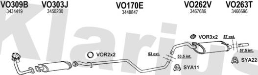 Klarius 960239U - Exhaust System car-mod.net