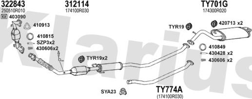 Klarius 900509U - Exhaust System car-mod.net