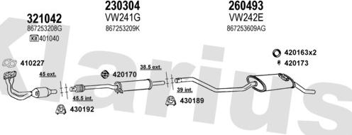 Klarius 930464E - Exhaust System car-mod.net